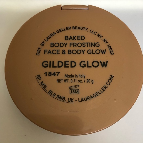 Laura Geller Gold Compact - body and face glow with puff - Picture 3 of 4